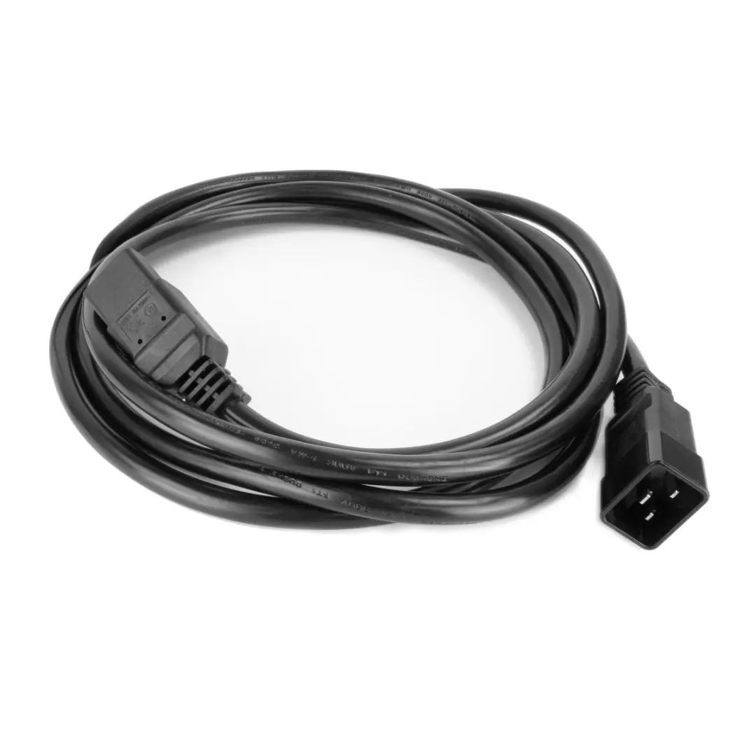 ACT AK5345 Netsnoer C20-C21 3m - Zwart