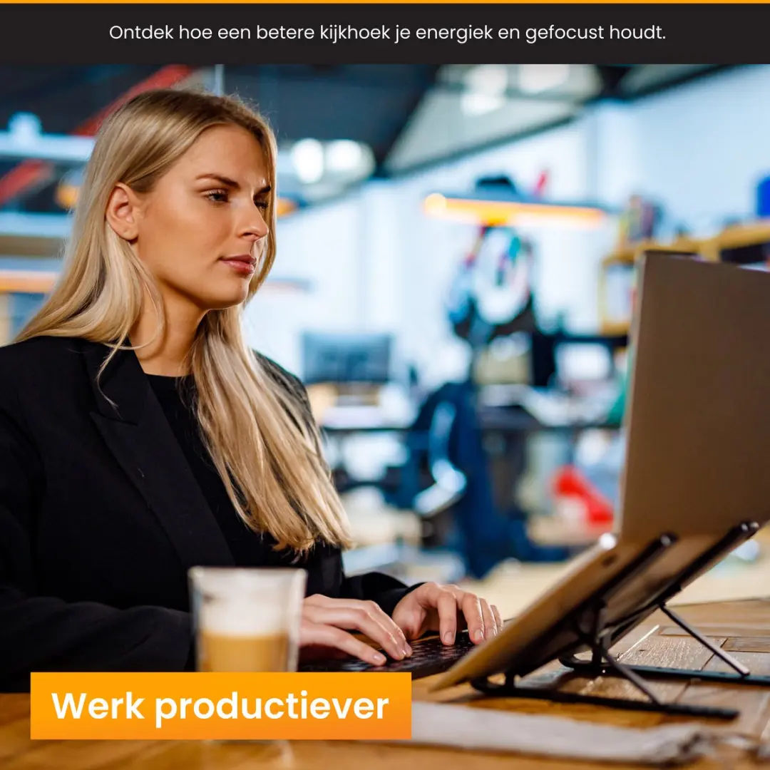 R2B Breda Laptopstandaard Verstelbaar 10-17" - Zwart