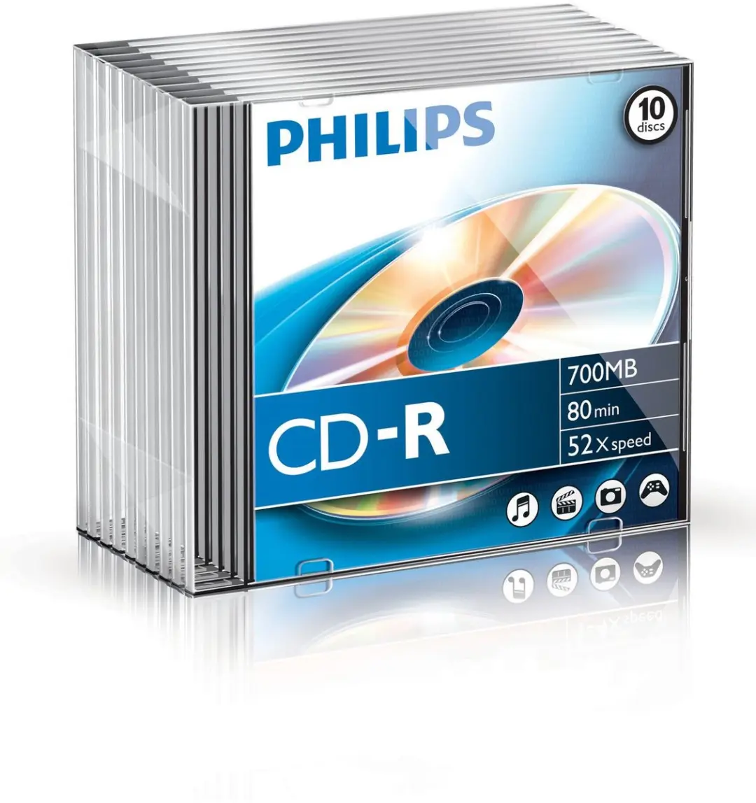 Philips CR7D5NS10 CD-R 700MB - 10 Stuks