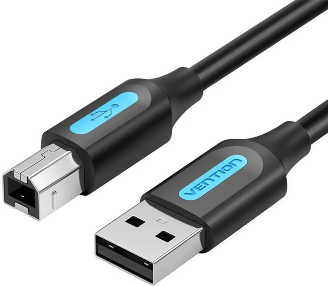 Vention USB A naar USB B Kabel 5m - 20 Stuks - Zwart