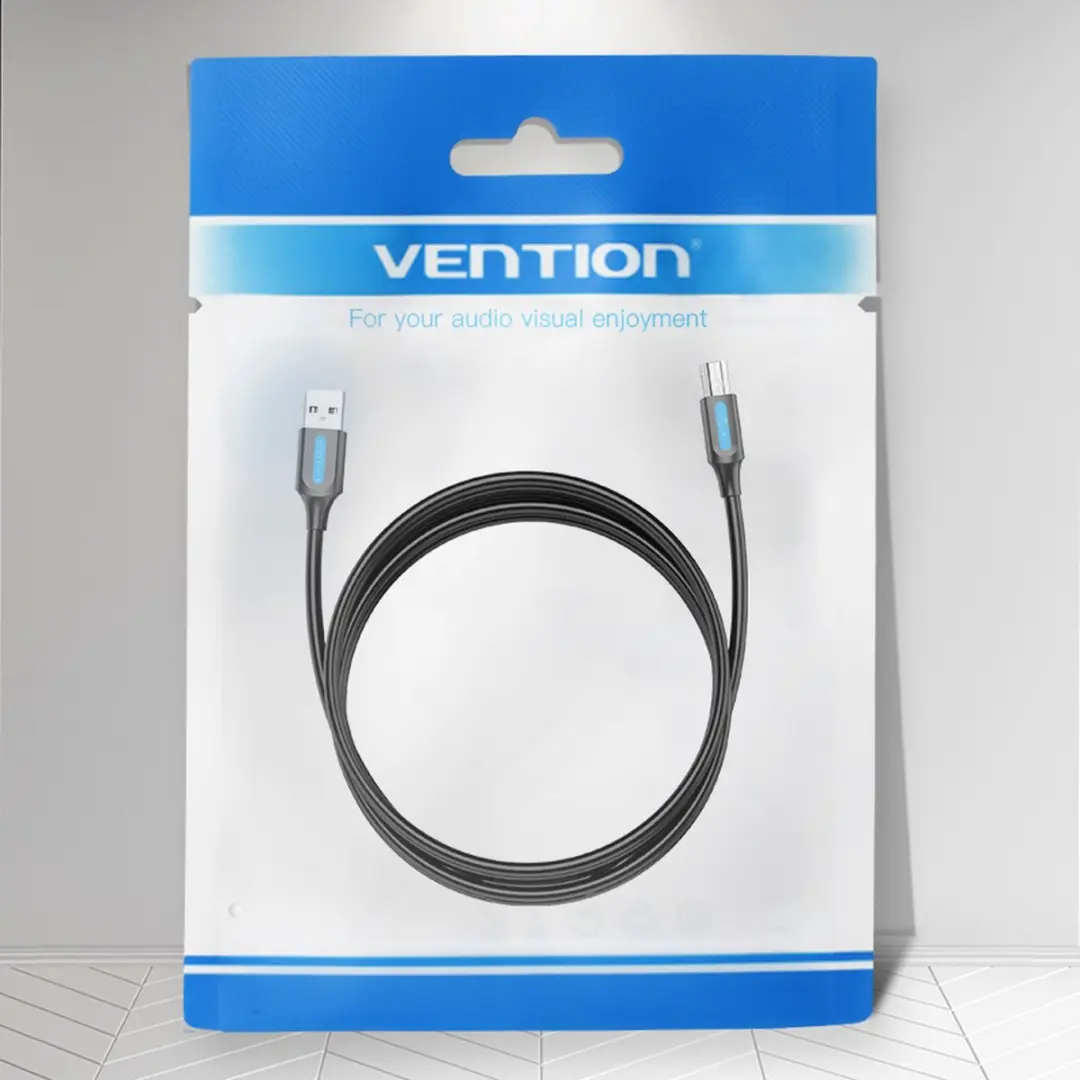 Vention USB A naar USB B Kabel 5m - 20 Stuks - Zwart