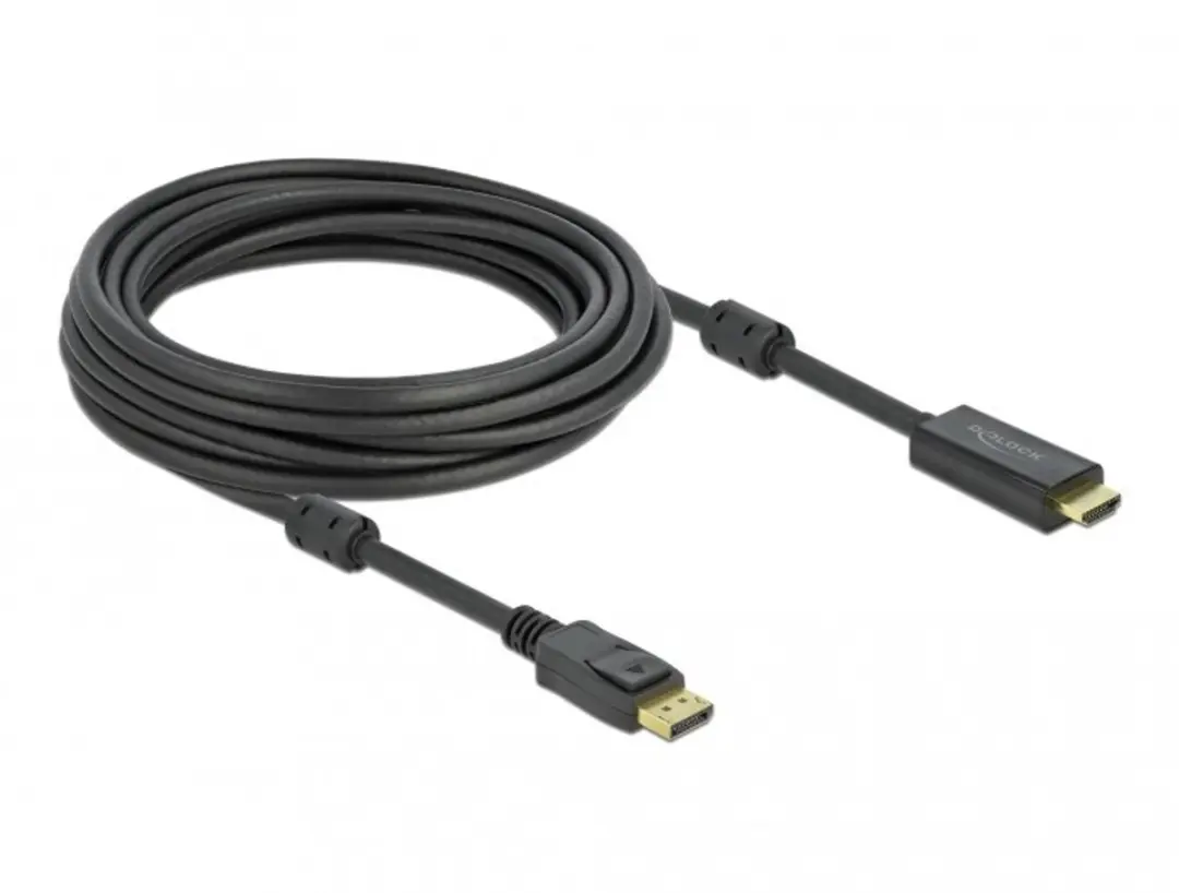 Delock DisplayPort - HDMI Kabel 4K 60Hz 7m - Zwart