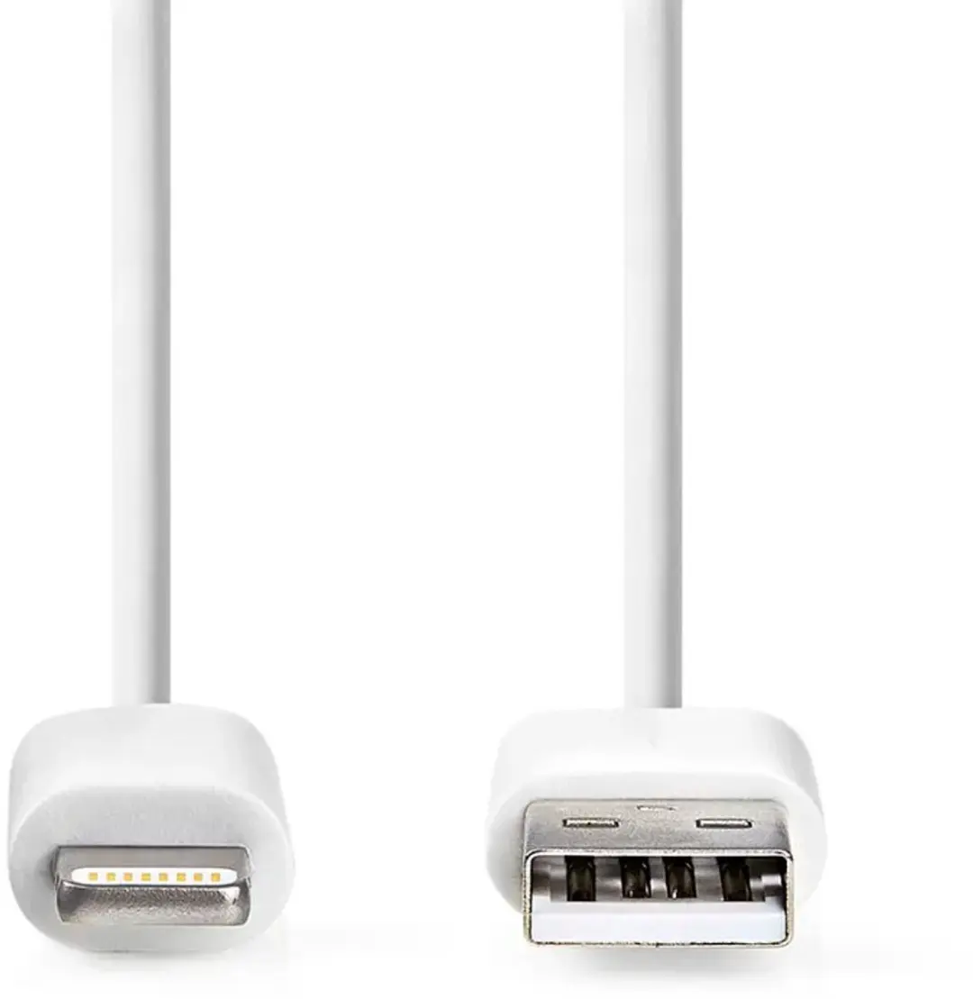 Nedis Lightning Kabel CCGL39300WT20 - USB-A - 2m - Wit