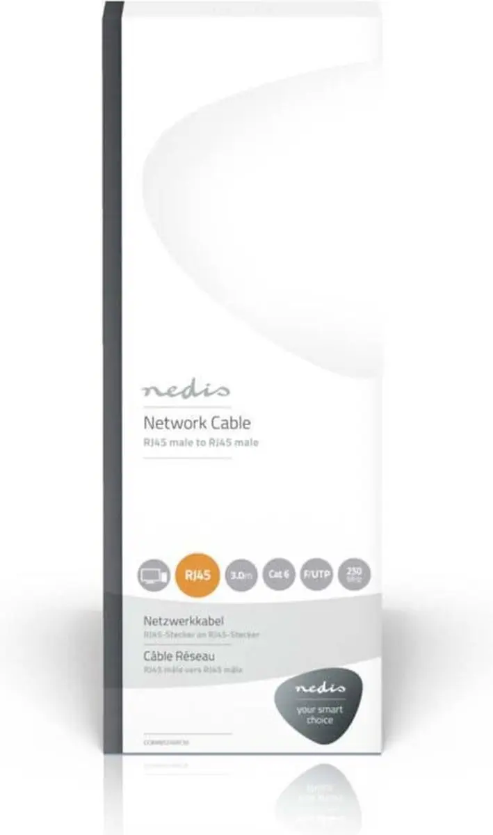 Nedis CAT6 Netwerkkabel 3m - Antraciet