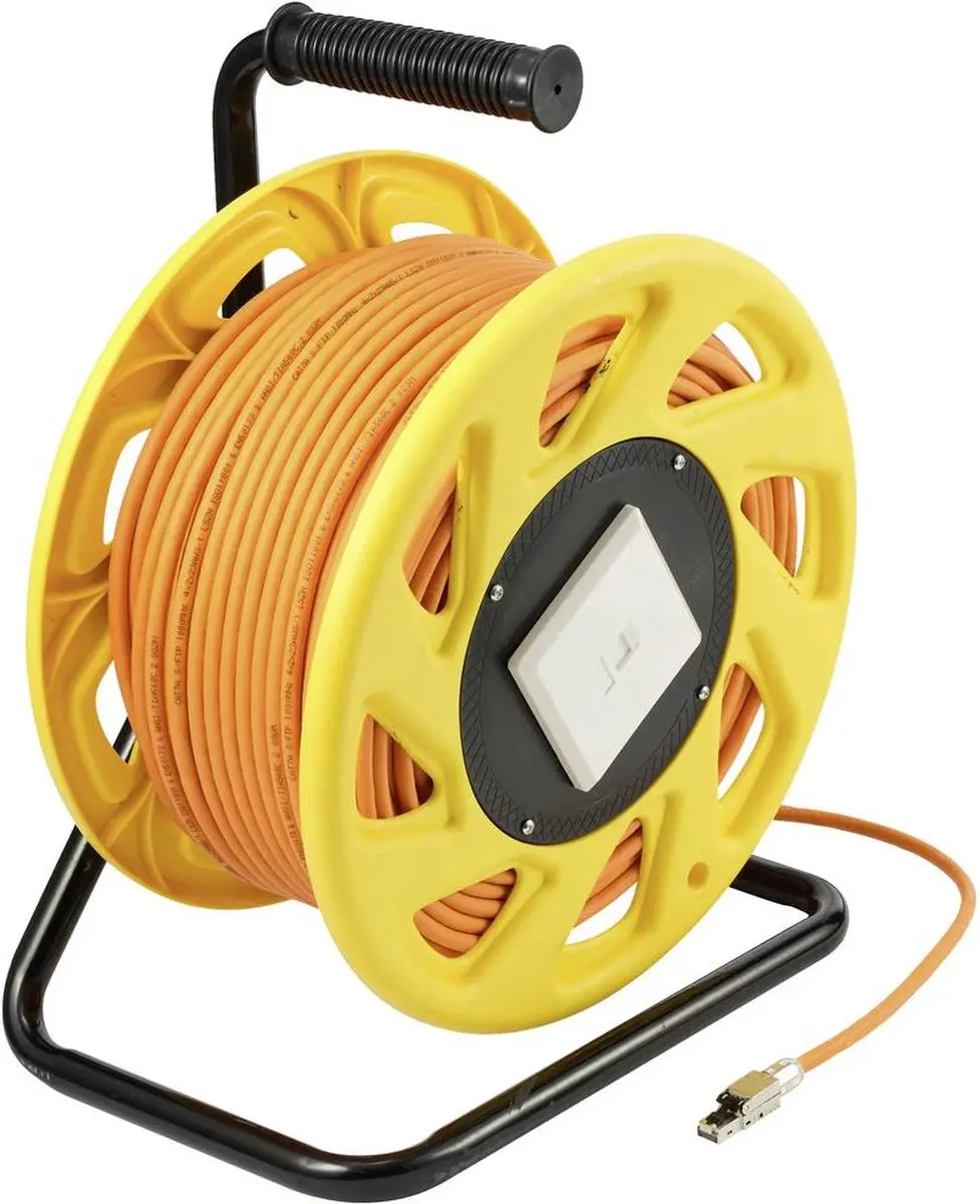 Renkforce RJ45 Netwerk Kabelhaspel CAT 6a 50m