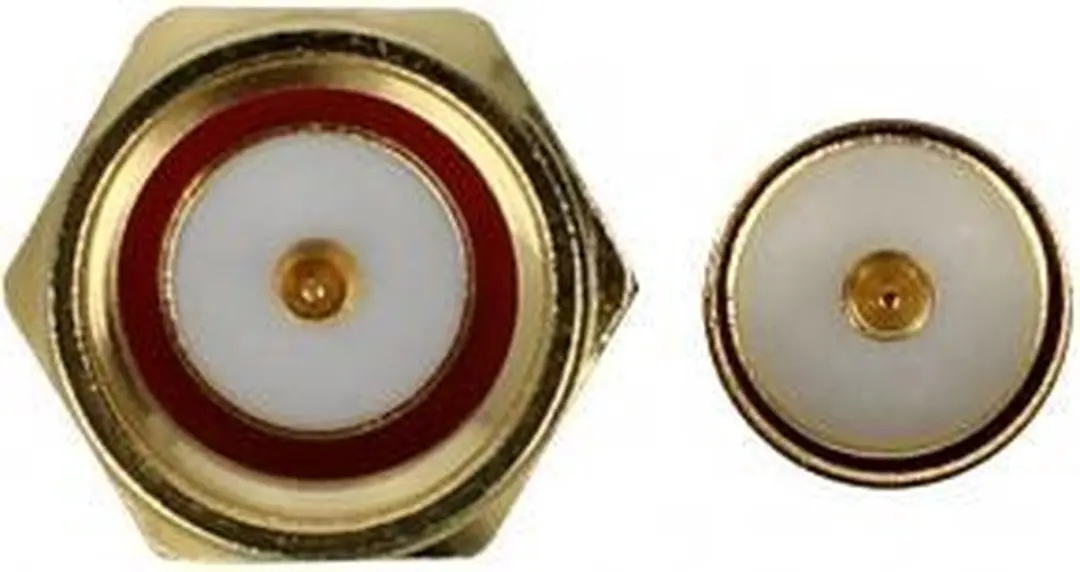 Delock RP-SMA naar SMA Haakse Adapter 50 Ohm 3 GHz - Goud
