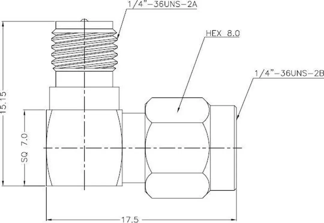 Delock RP-SMA naar SMA Haakse Adapter 50 Ohm 3 GHz - Goud