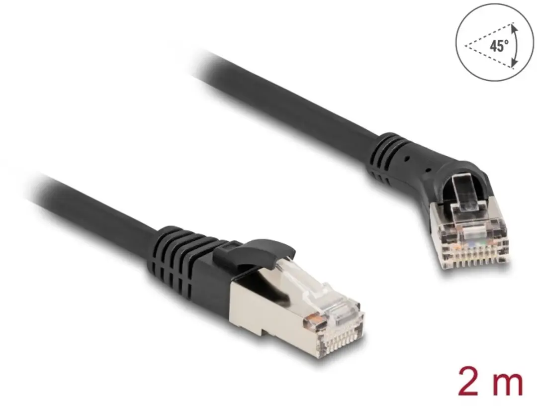 Delock RJ45 Cat.8.1 Kabel 45°