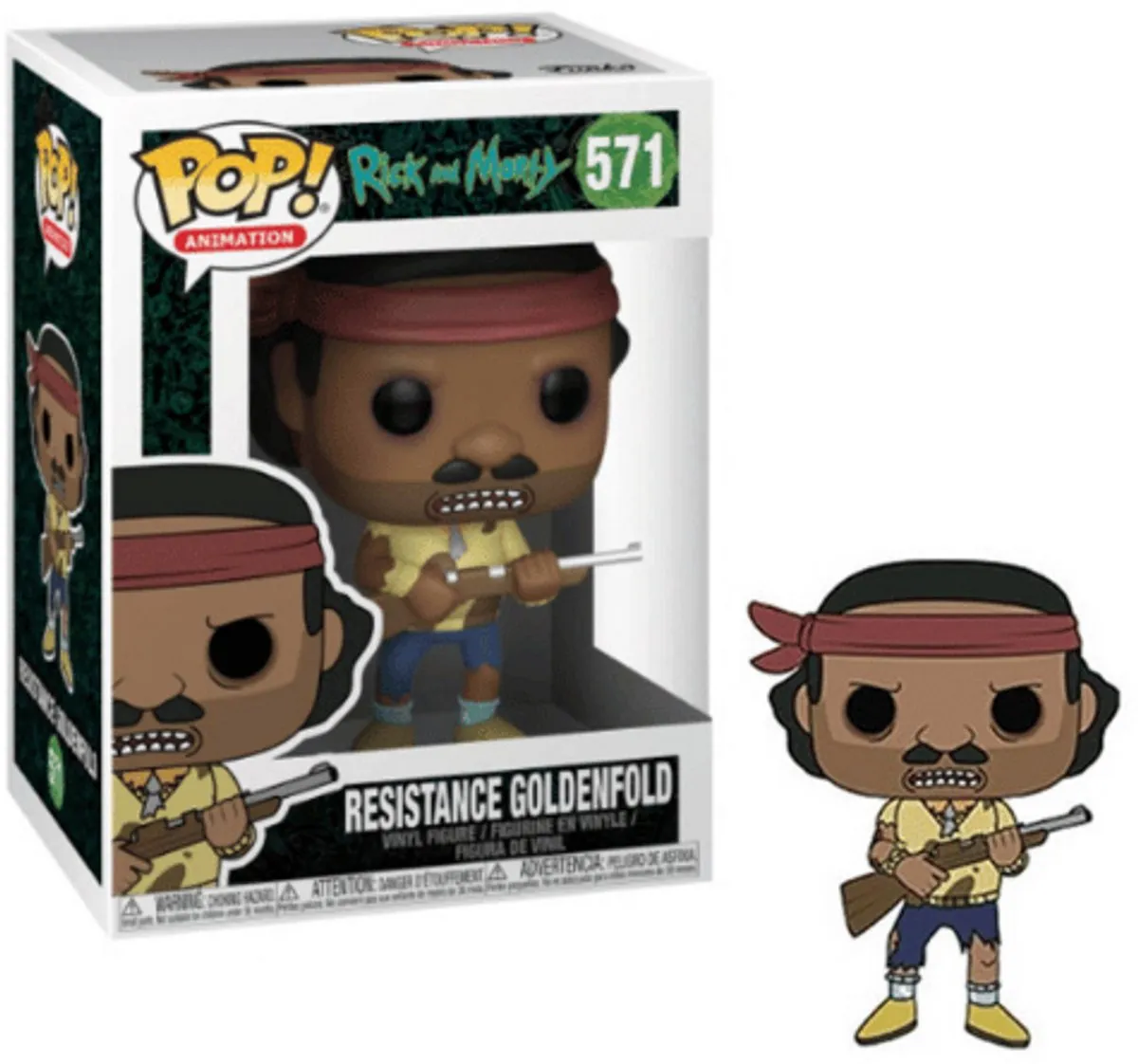 Funko Pop! Rick & Morty MR Goldenfold Freedom Fighter - 40256 - afbeelding 5 van 5