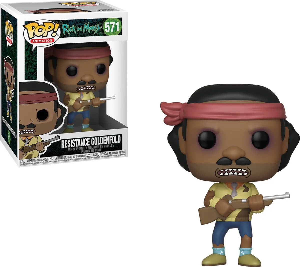 Funko Pop! Rick & Morty MR Goldenfold Freedom Fighter - 40256 - afbeelding 3 van 5