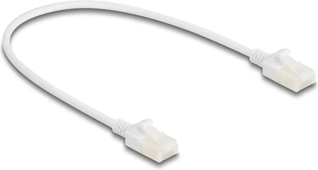 Delock RJ45 Netwerkkabel Cat.6A 0.3m Wit - Industrieel
