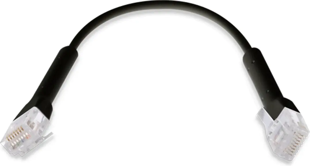 Ubiquiti Cat.6 FTP Ethernet-kabel 0,22m - Zwart