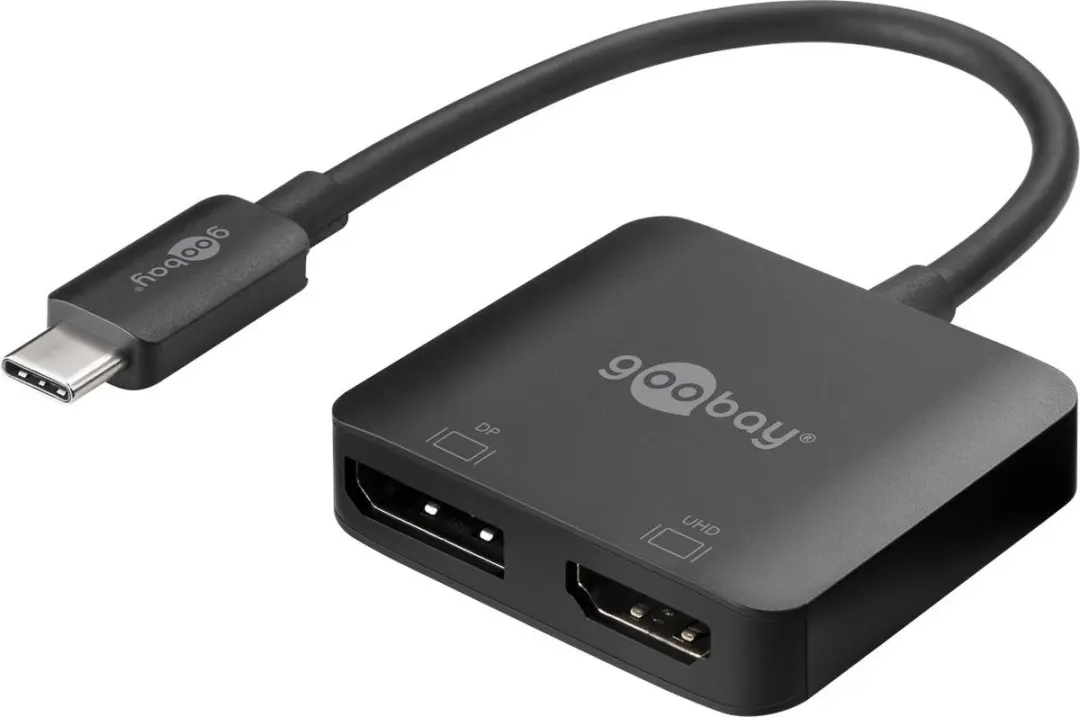 Goobay USB-C naar DisplayPort/HDMI 4K 60Hz Adapter - 10 Stuks
