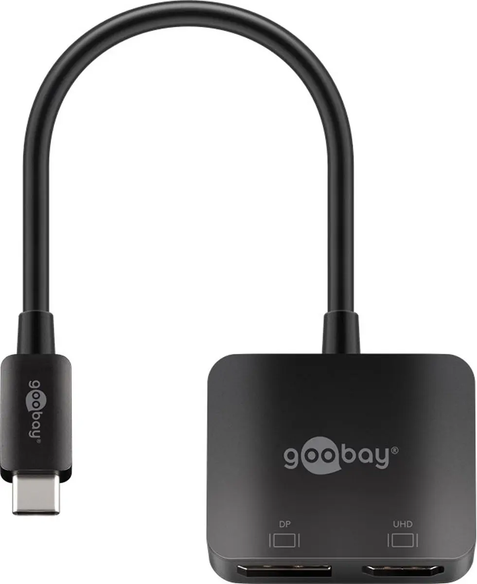 Goobay USB-C naar DisplayPort/HDMI 4K 60Hz Adapter