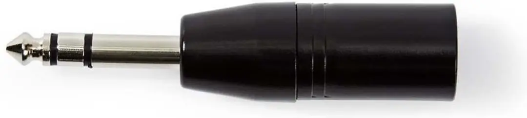 Nedis XLR-Adapter COTP15943BK - 3-Pins Male naar 6,35mm Male - Zwart