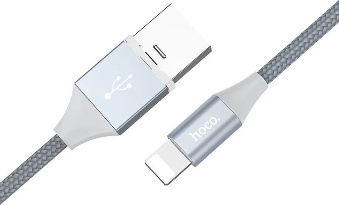 Hoco Lightning Kabel Magnetisch 100cm - Grijs - afbeelding 6 van 6