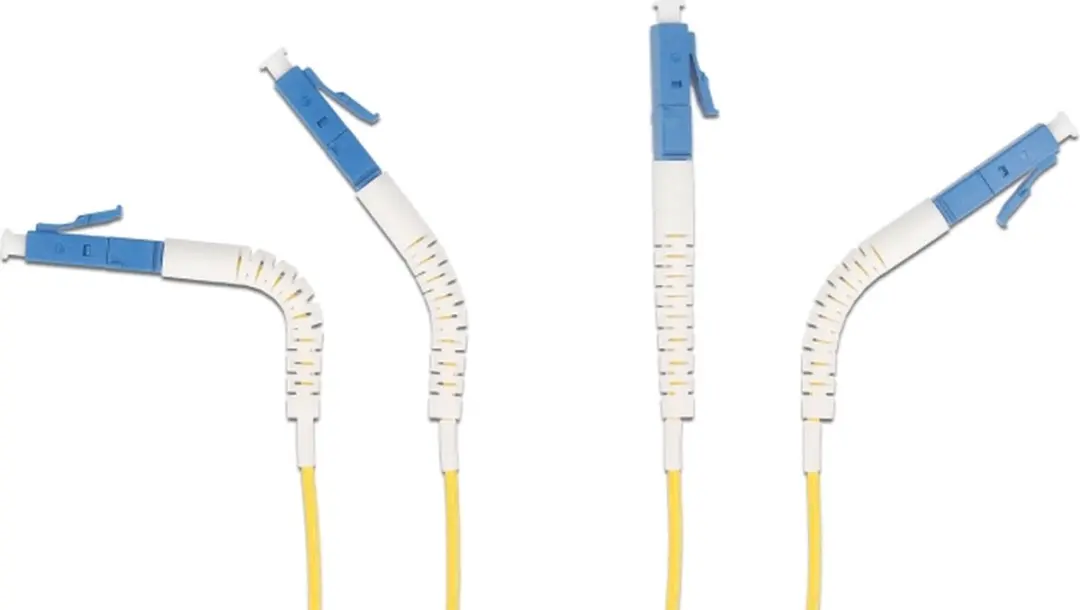 Delock LC Duplex naar LC Duplex OS2 Singlemode Kabel 0.5m - Geel