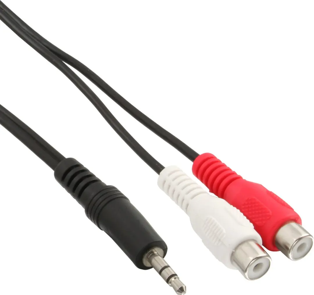 InLine Adapter 3,5mm naar 2RCA