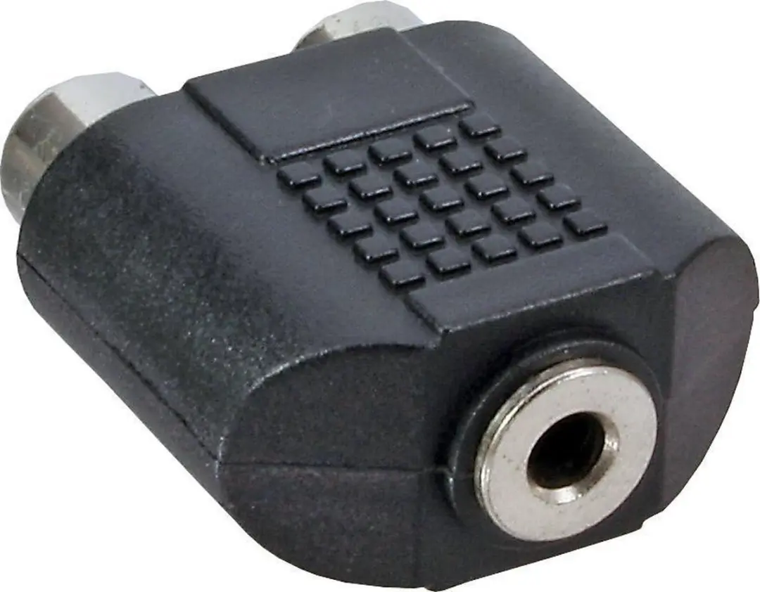 InLine 3,5mm Jack Mono naar Tulp Stereo Adapter