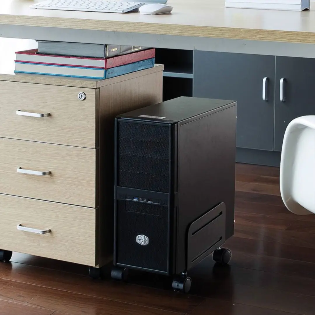 Value PC-standaard op wielen - Zwart