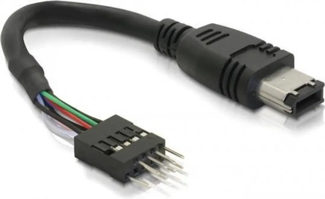 Delock FireWire A naar Pinheader Kabel - Zwart