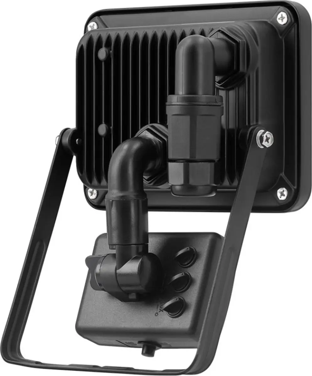 Goobay LED-schijnwerper 20W - Bewegingsensor - Zwart