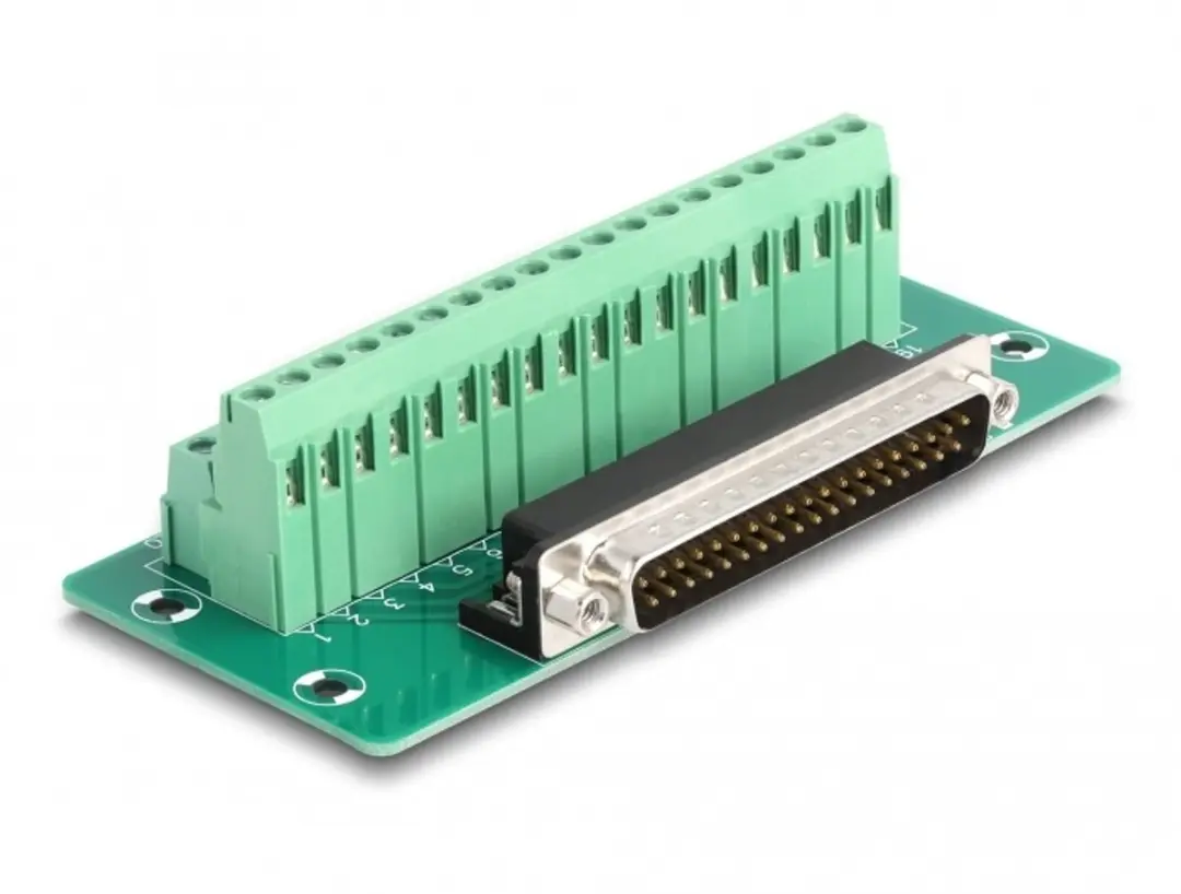 Delock D-Sub 37 Pin Male naar Terminal Block