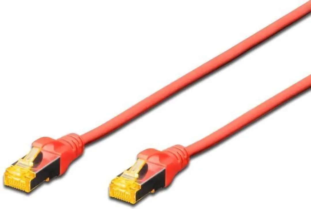 Digitus DK-1644-A-0025/R RJ45 Kabel Cat 6A S/FTP 0.25m Rood