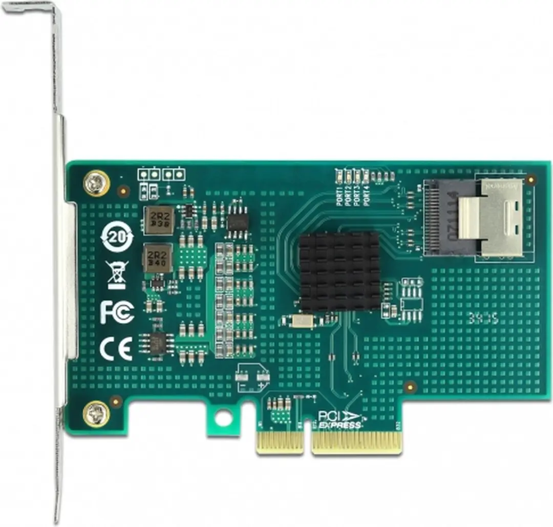 Delock PCIe Kaart 4x SATA 6Gb/s RAID HyperDuo - 89051