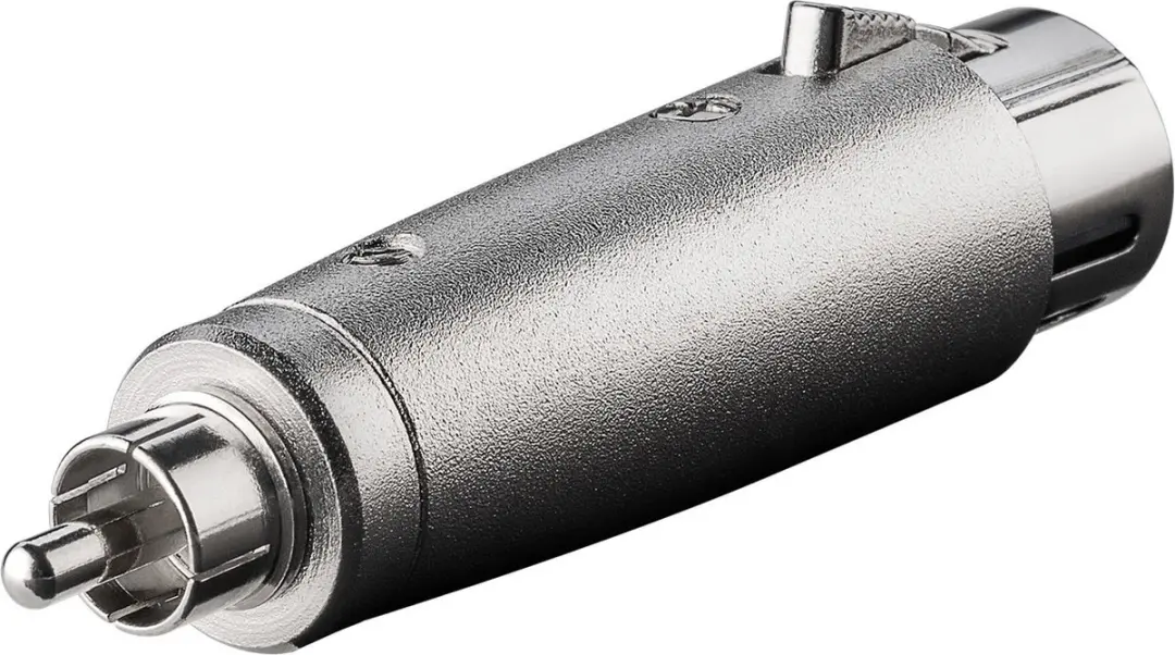 Goobay XLR 3-pin naar RCA Adapter - Zilver