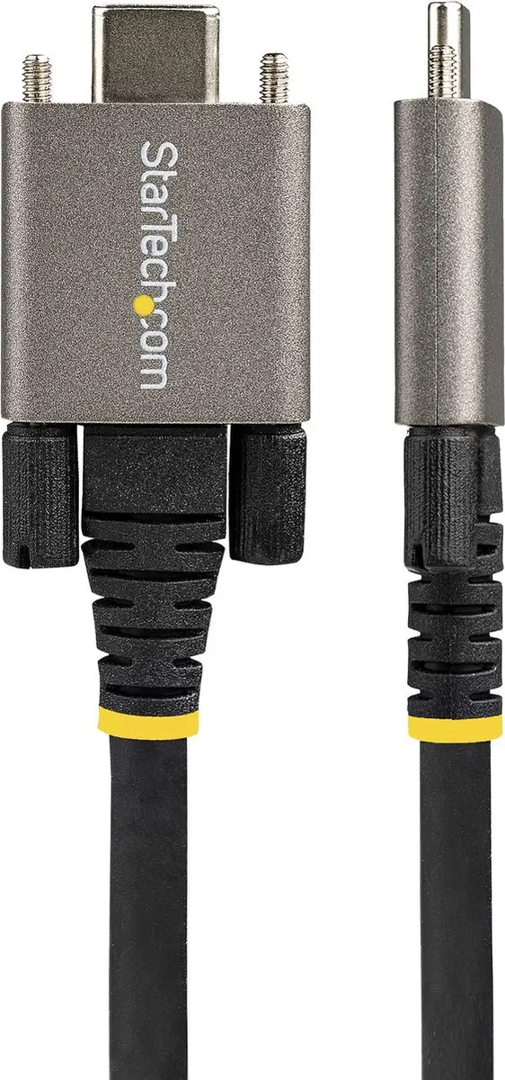 Startech USB31CCSLKV1M USB-C Kabel 1m - Vergrendelbaar - Zwart