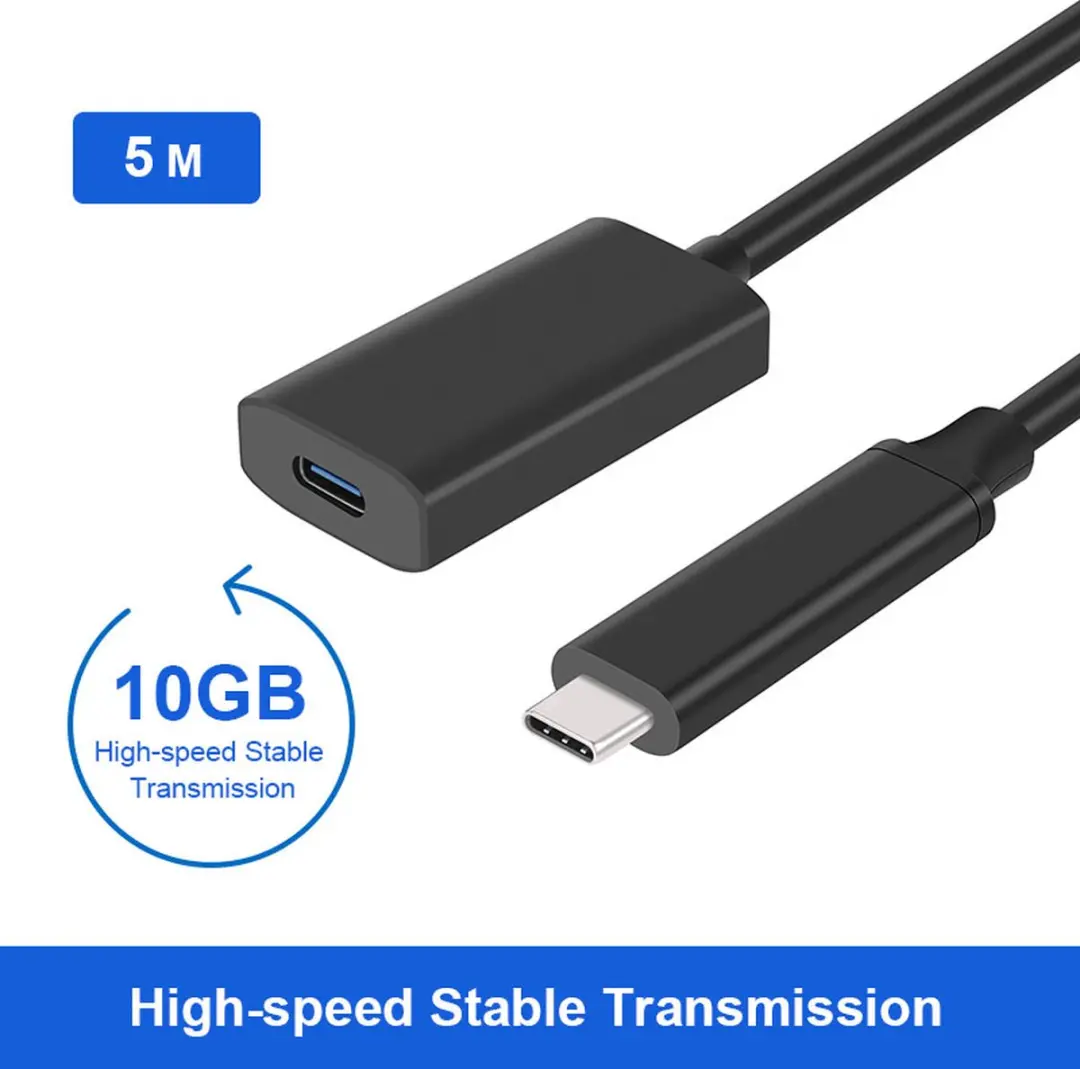 NÖRDIC USBC-400 USB-C Verlengkabel 10Gbps 5m
