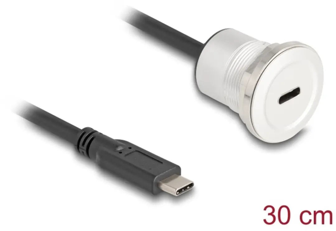 Delock USB 10 Gbps Type-C Vrouwelijk 30cm