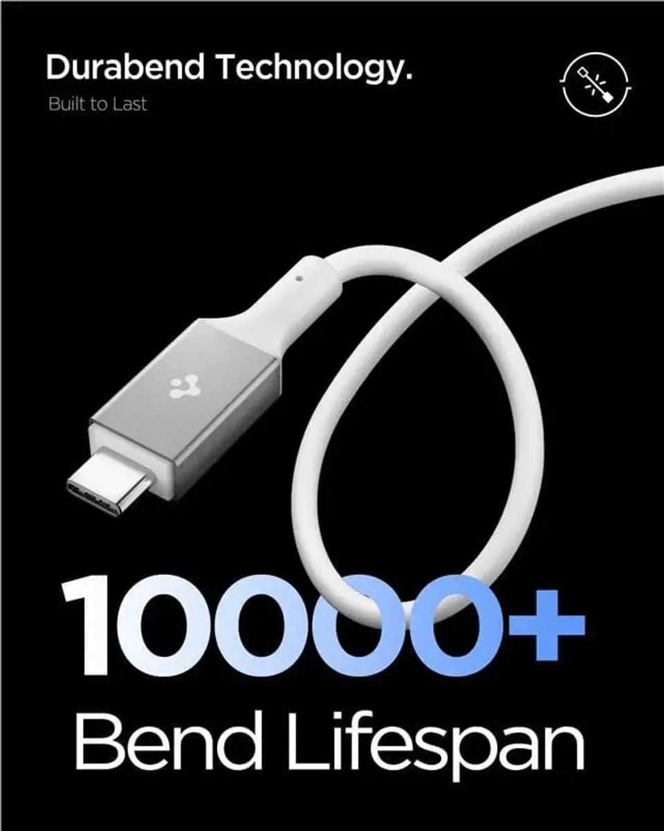 Spigen Essential USB-C Kabel 240W 1.2M - Wit