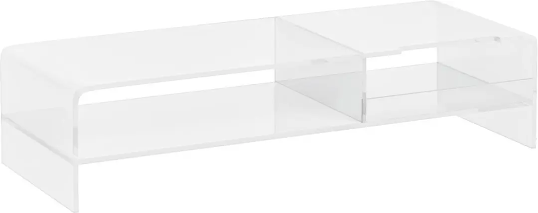 HOMCOM-Monitorständer-Acryl-50,8L x 19B x 12H cm-Transparent