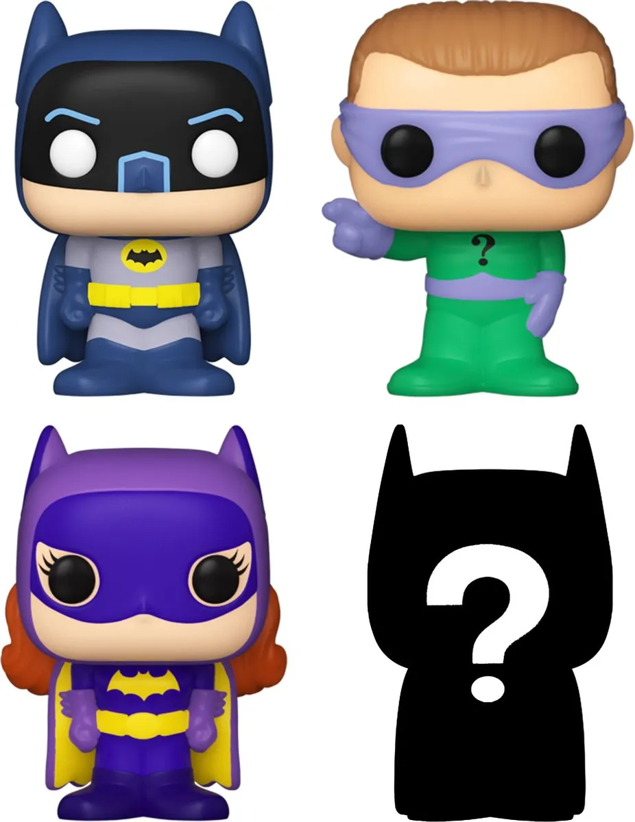 Funko Batman Bitty POP! 71314 Verzamelfiguur - 4 Stuks (Multicolours)