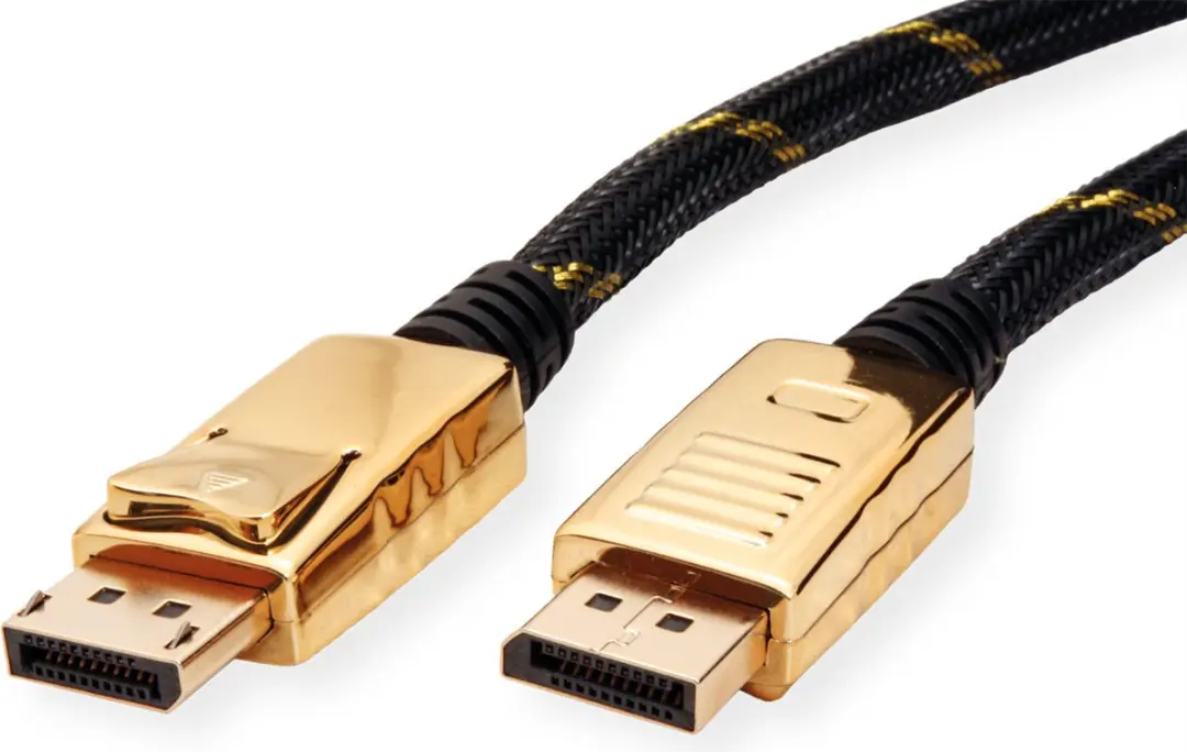 Roline DisplayPort Kabel DP M/M 3m - Zwart/Goud