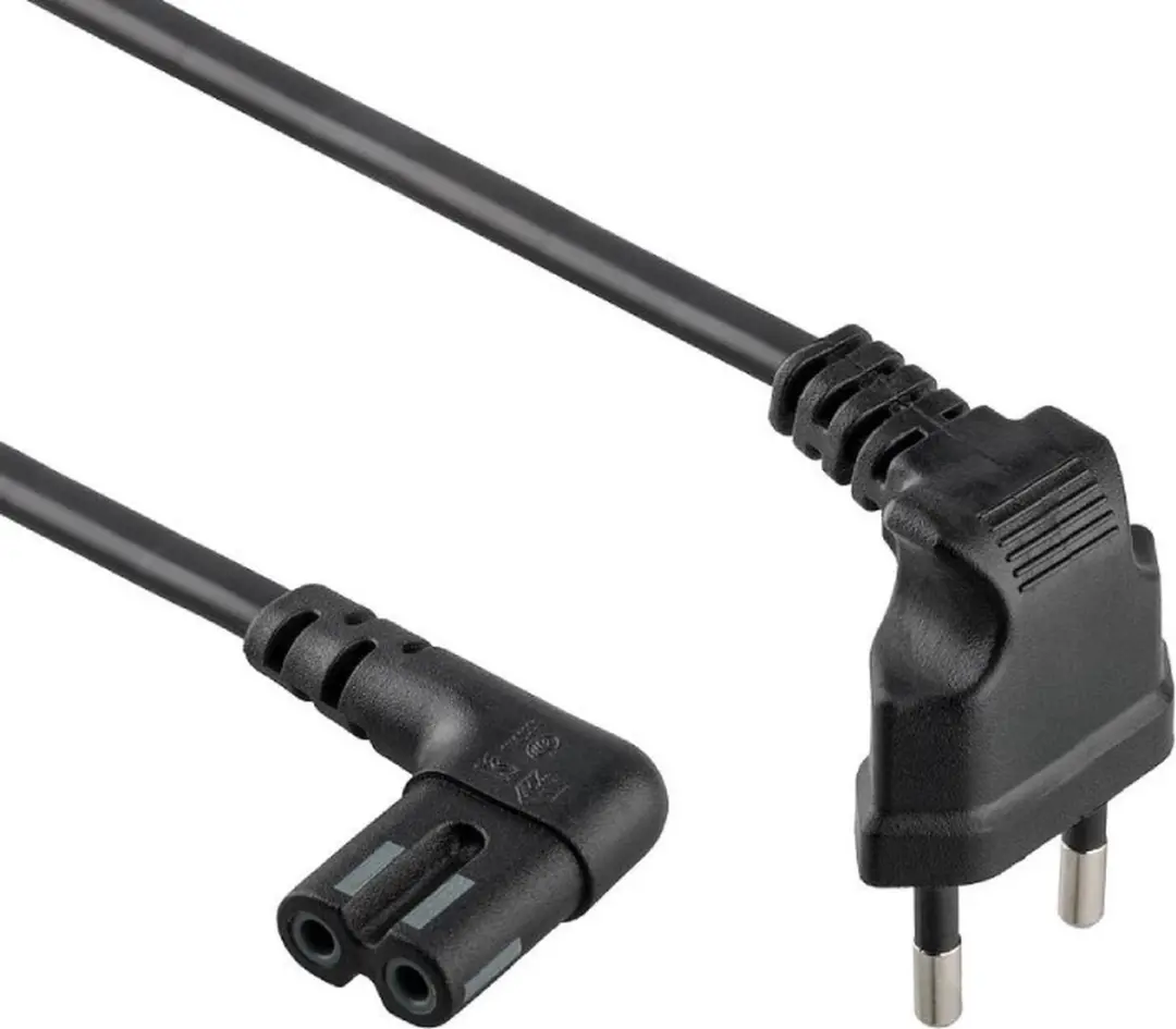 Nedis Stroomkabel CEGL11055BK20 - Gehoekt 2.00m - Zwart - afbeelding 6 van 6