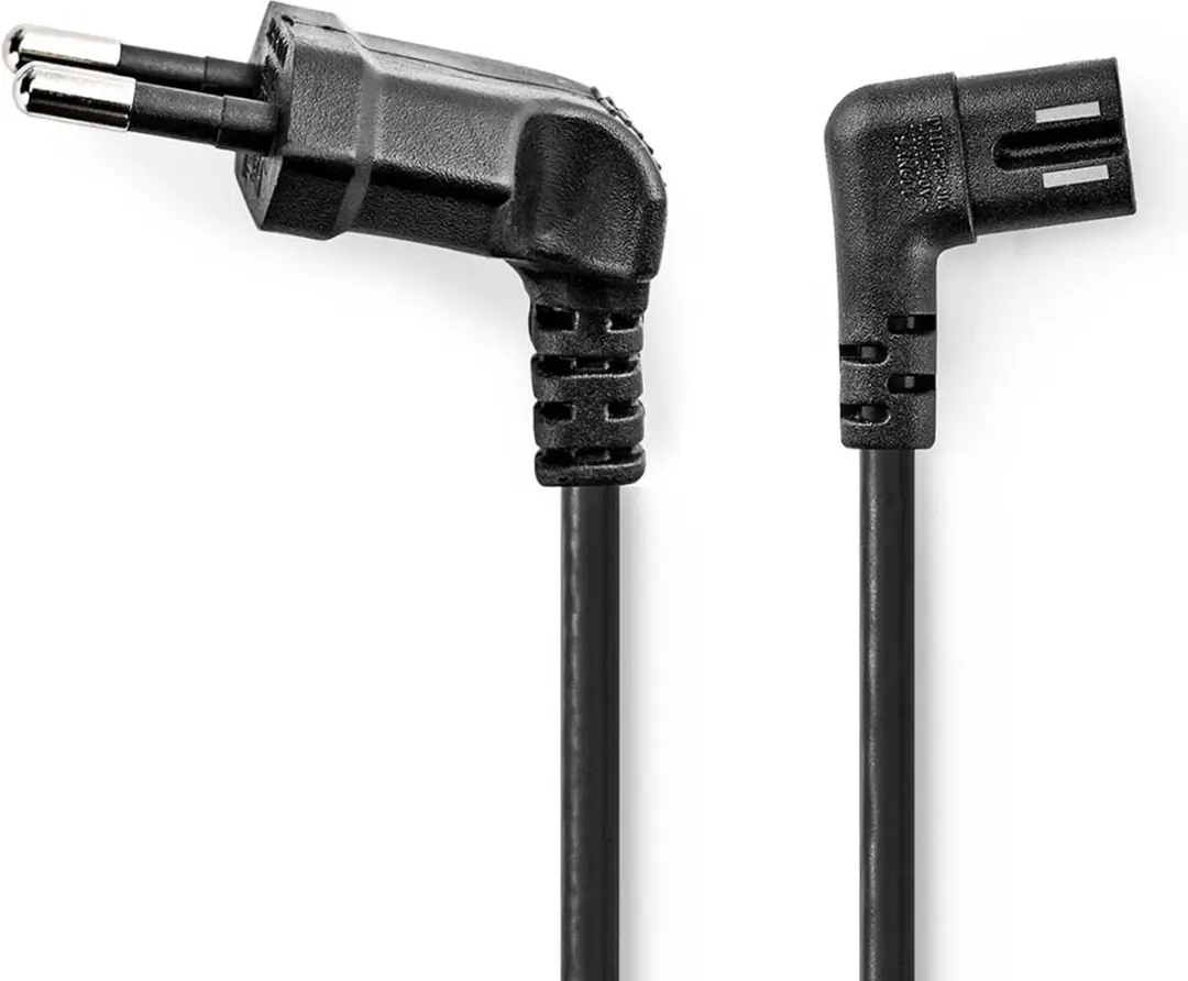 Nedis Stroomkabel CEGL11055BK20 - Gehoekt 2.00m - Zwart