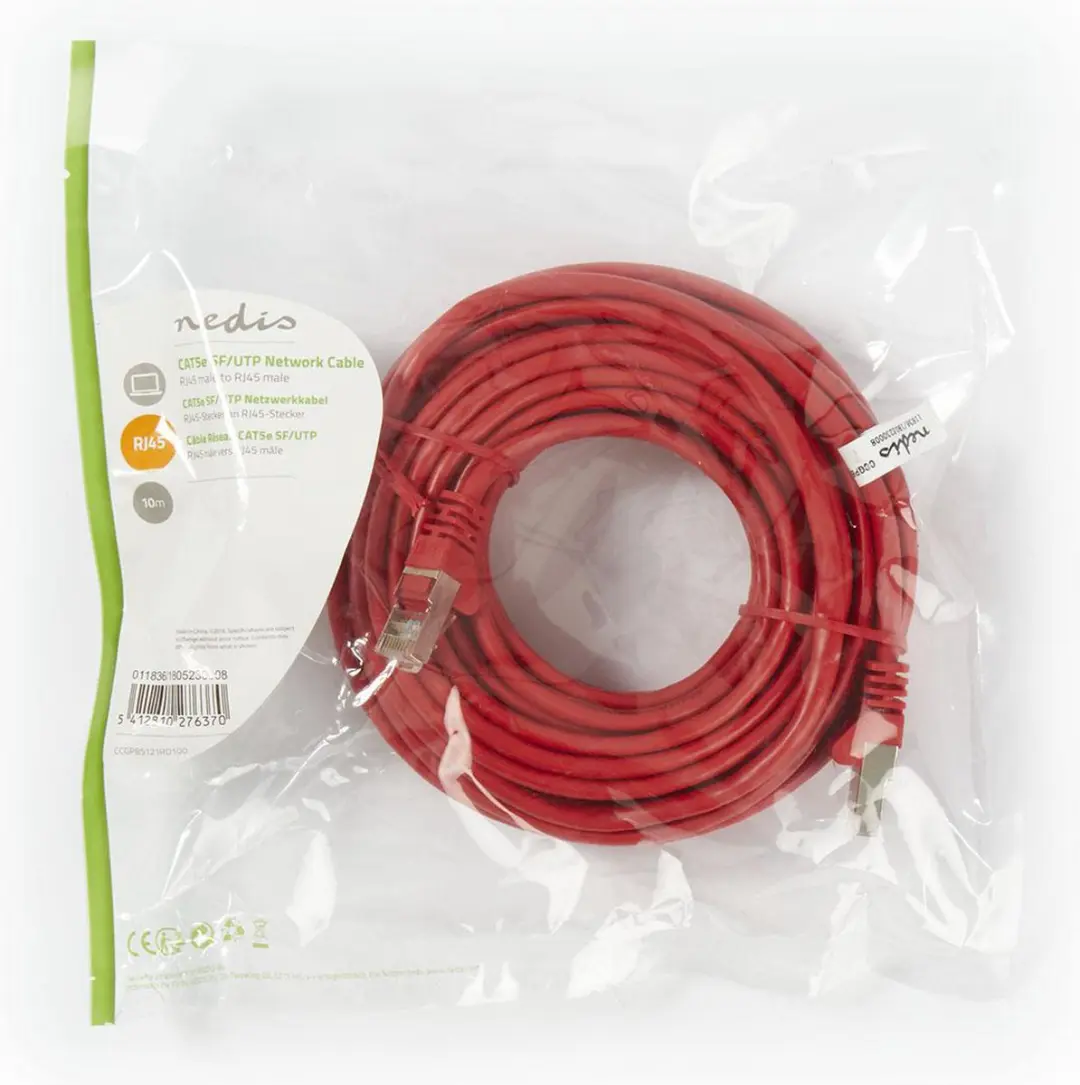 Nedis CAT5e Netwerkkabel 10m - Rood
