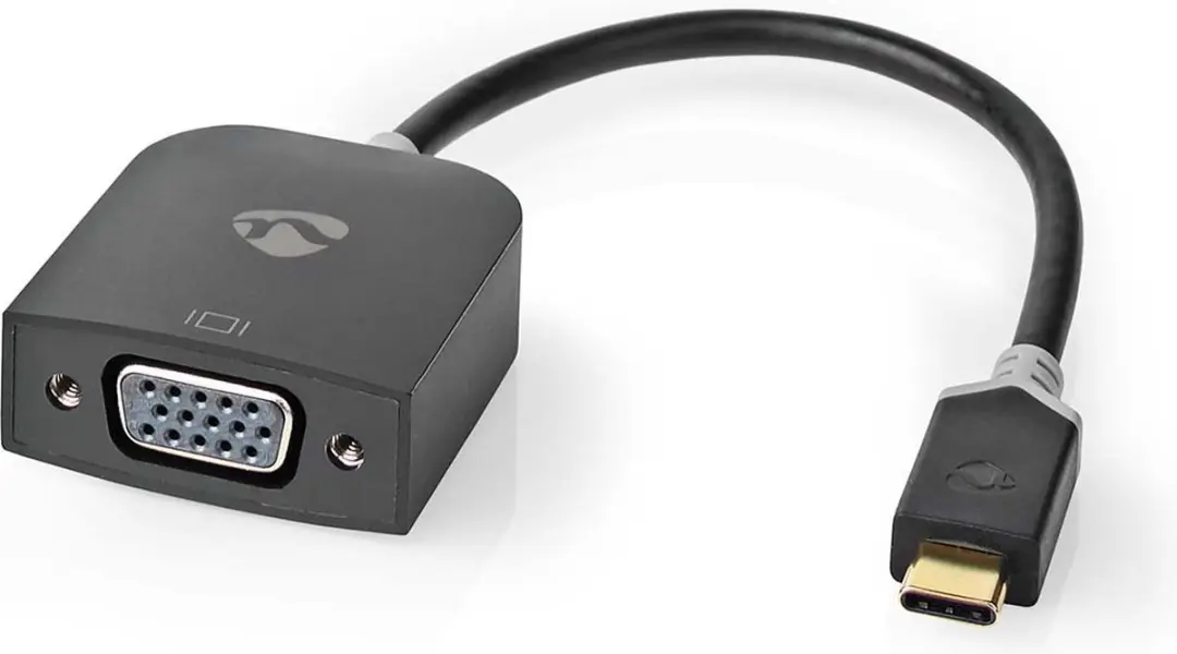 Nedis USB-C VGA Adapter CCBW64852AT02 - 1920x1200 - 0,2m - Antraciet