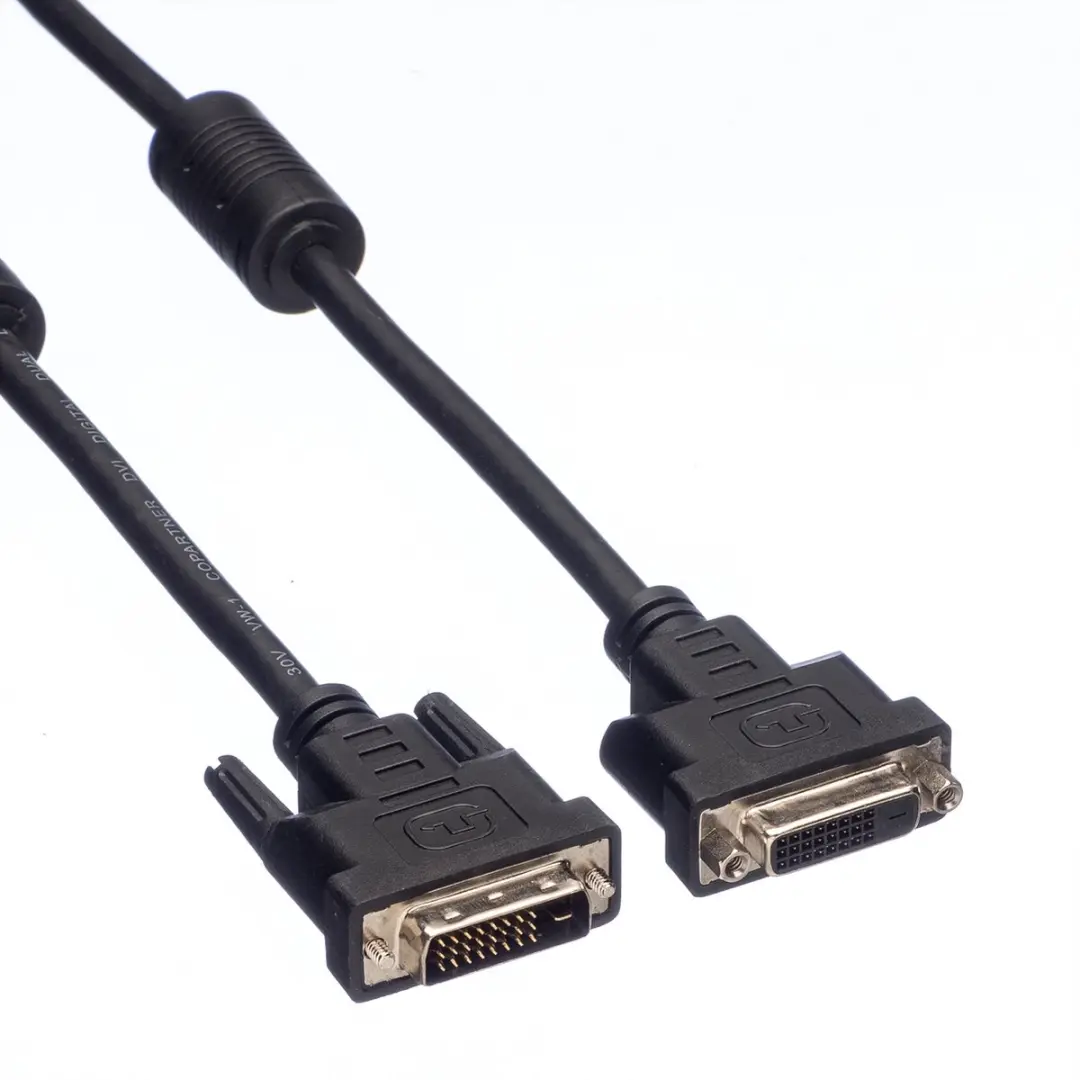 Value DVI Verlengkabel M-F Dual Link 2m - Zwart