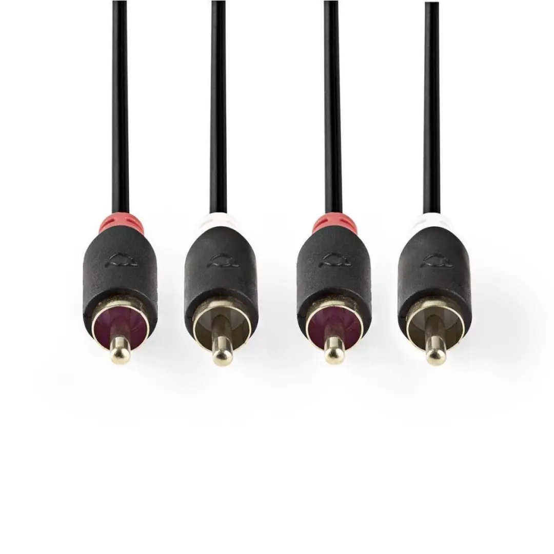 Nedis Stereo-Audiokabel CABW24200AT30 - 3m - Verguld - Antraciet - afbeelding 6 van 6