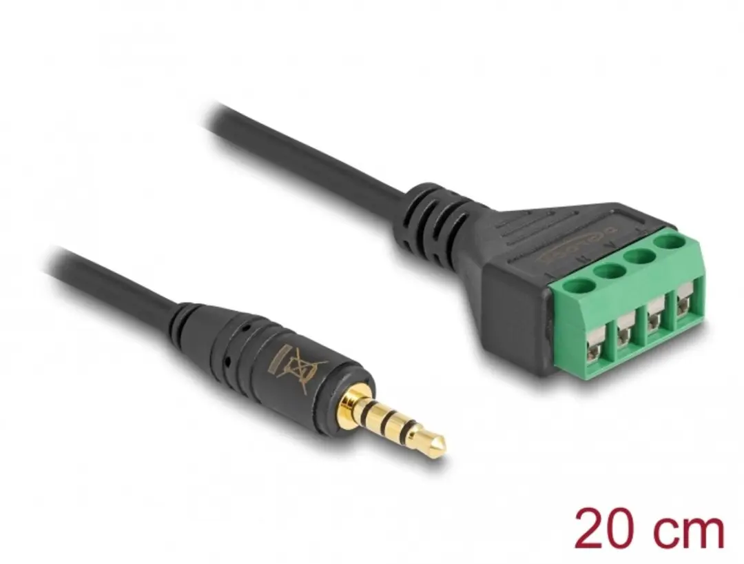 Delock 3.5mm Jack naar Terminal Block Adapter 20cm