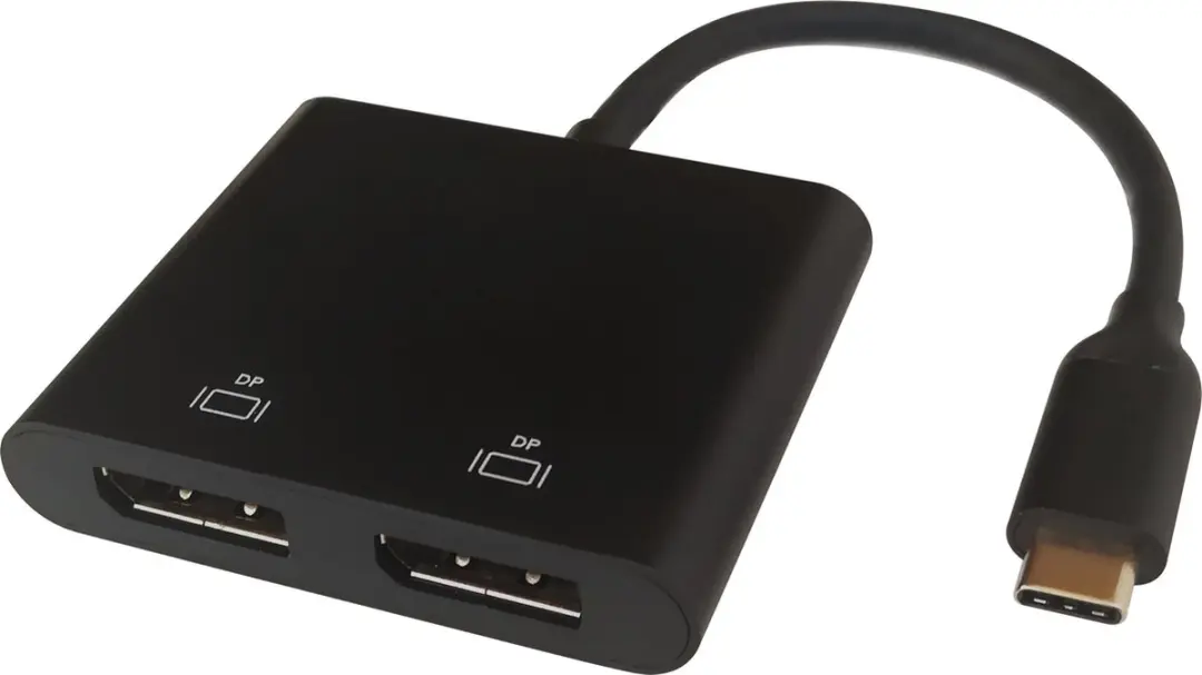 Deltaco USBC-2DP USB-C naar 2x DisplayPort Adapter
