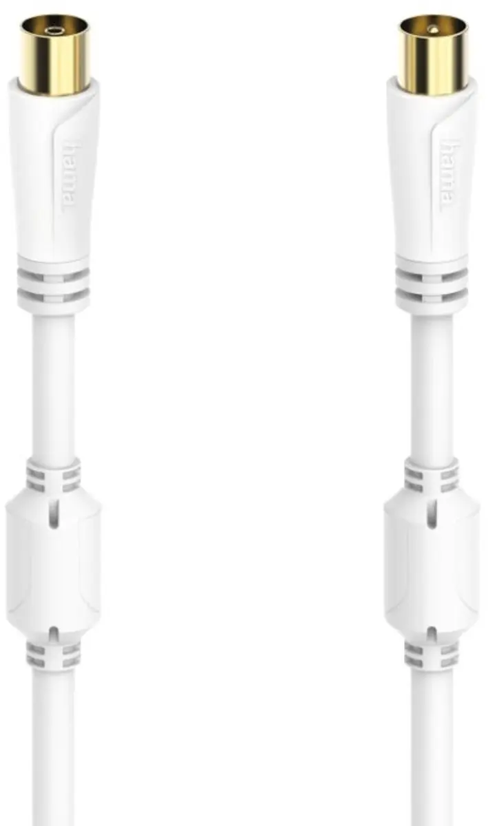 Hama Coaxkoppeling Verguld 3m