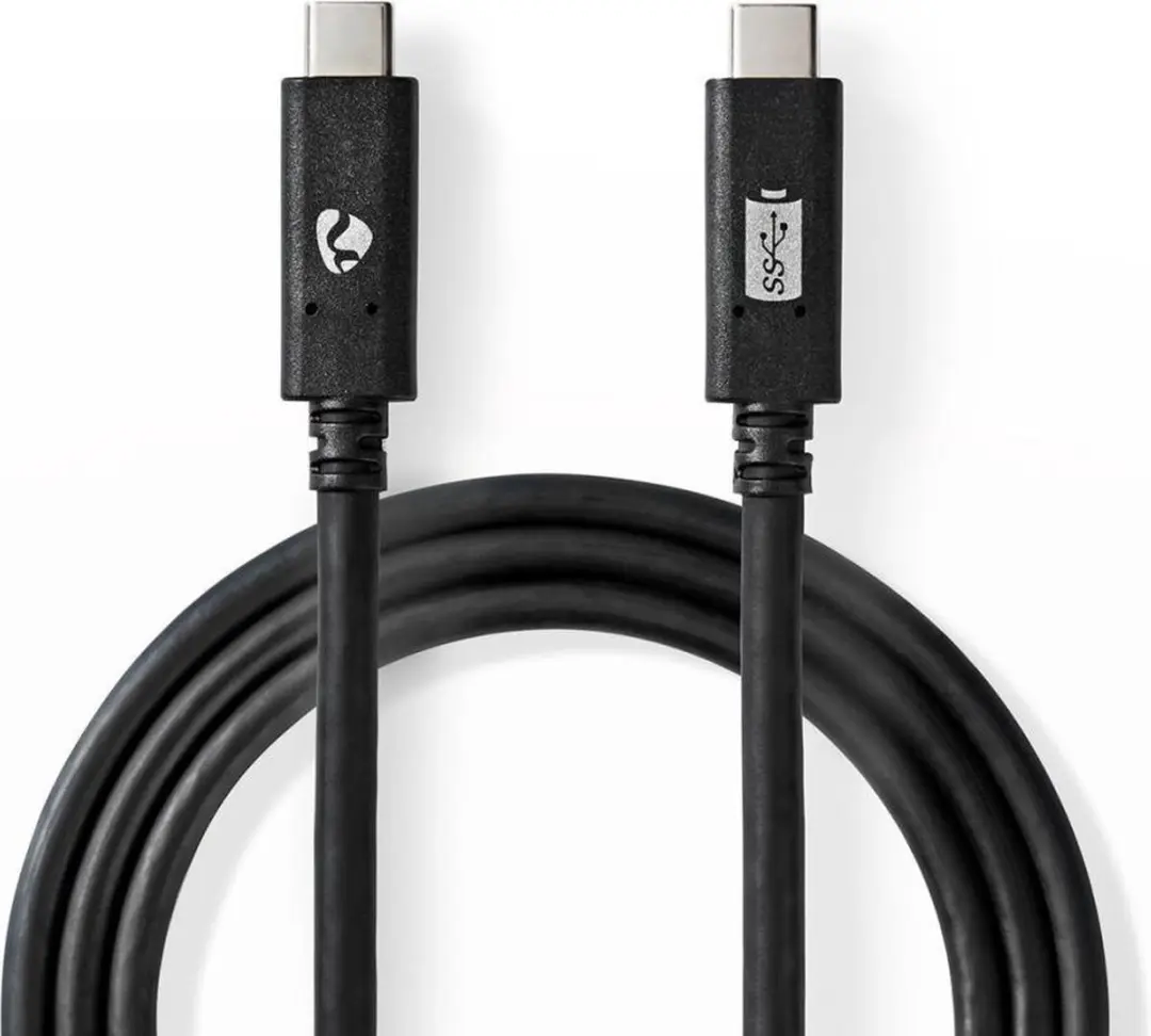 Nedis USB-C Kabel CCGW64700BK20 100W 5Gbps 2m - Zwart