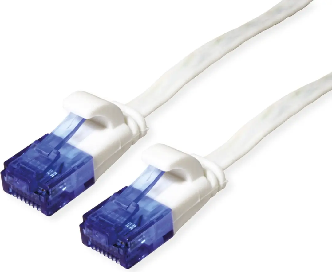 Value UTP Patchkabel Cat.6A Extra Plat Wit 2m