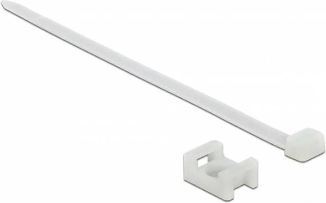 Delock Tie-wraps met montagehouder 150x7,2mm - 10 Stuks