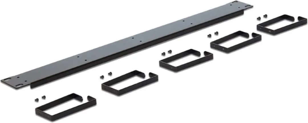 Delock 19'' Kabelmanagementpaneel - Zwart